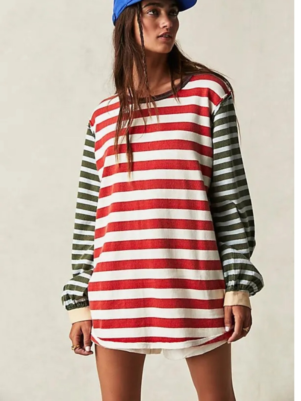 NWOT Free People We the Free Sawyer Long Sleeve Tee